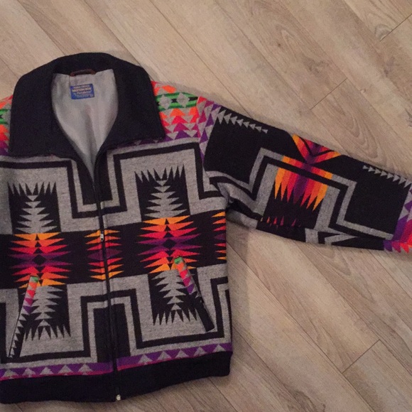 Pendleton Wool jacket Chief Joseph vintage sz Lg - Picture 6 of 10